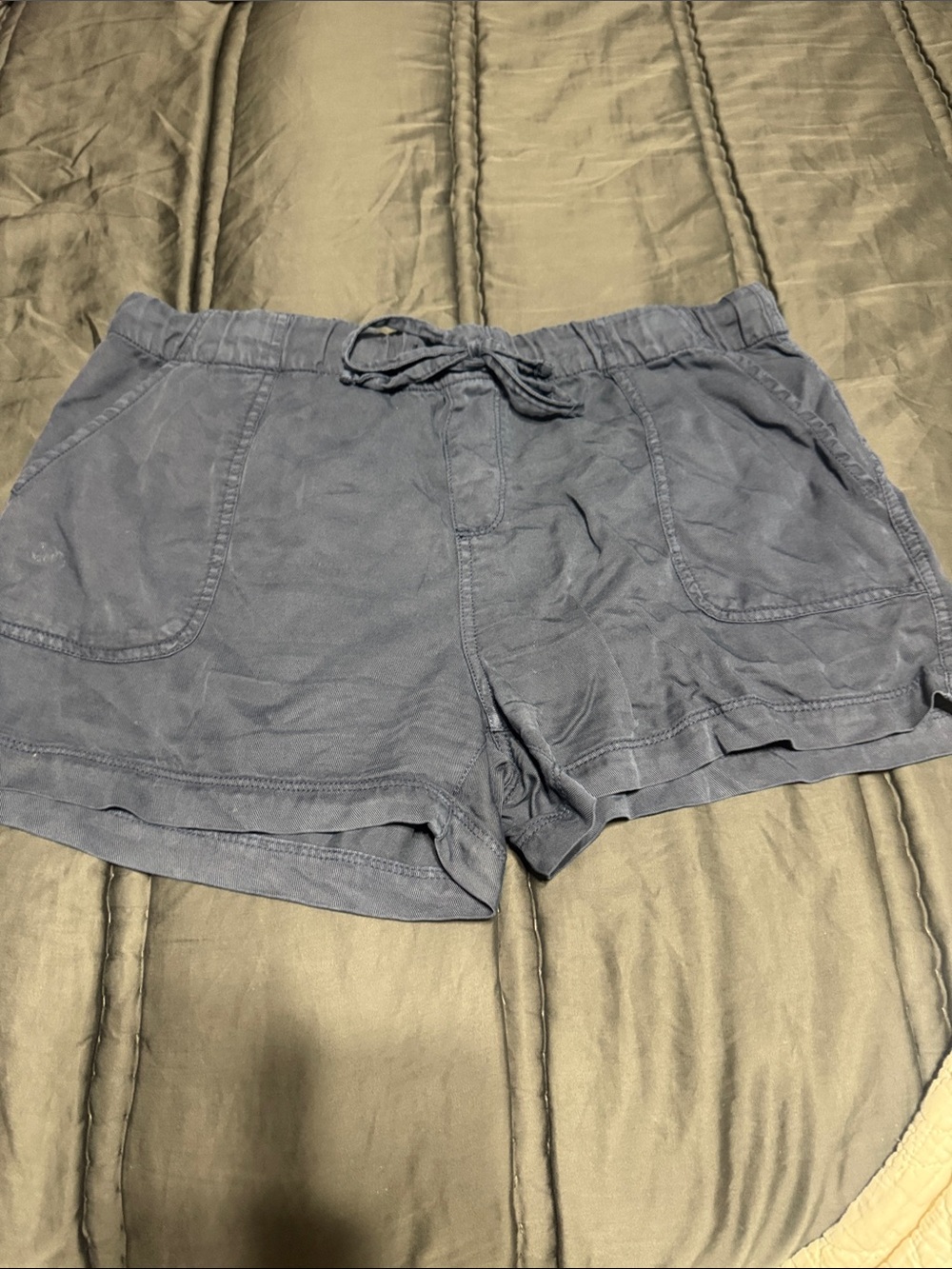 GAP Navy Drawstring Athletic Shorts with Pockets